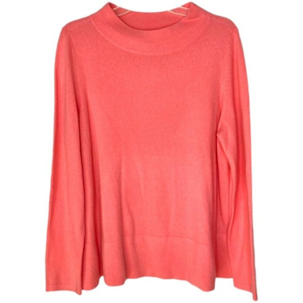 Lord and Taylor 100% Cashmere Long Sleeved Sweater - Coral - XL